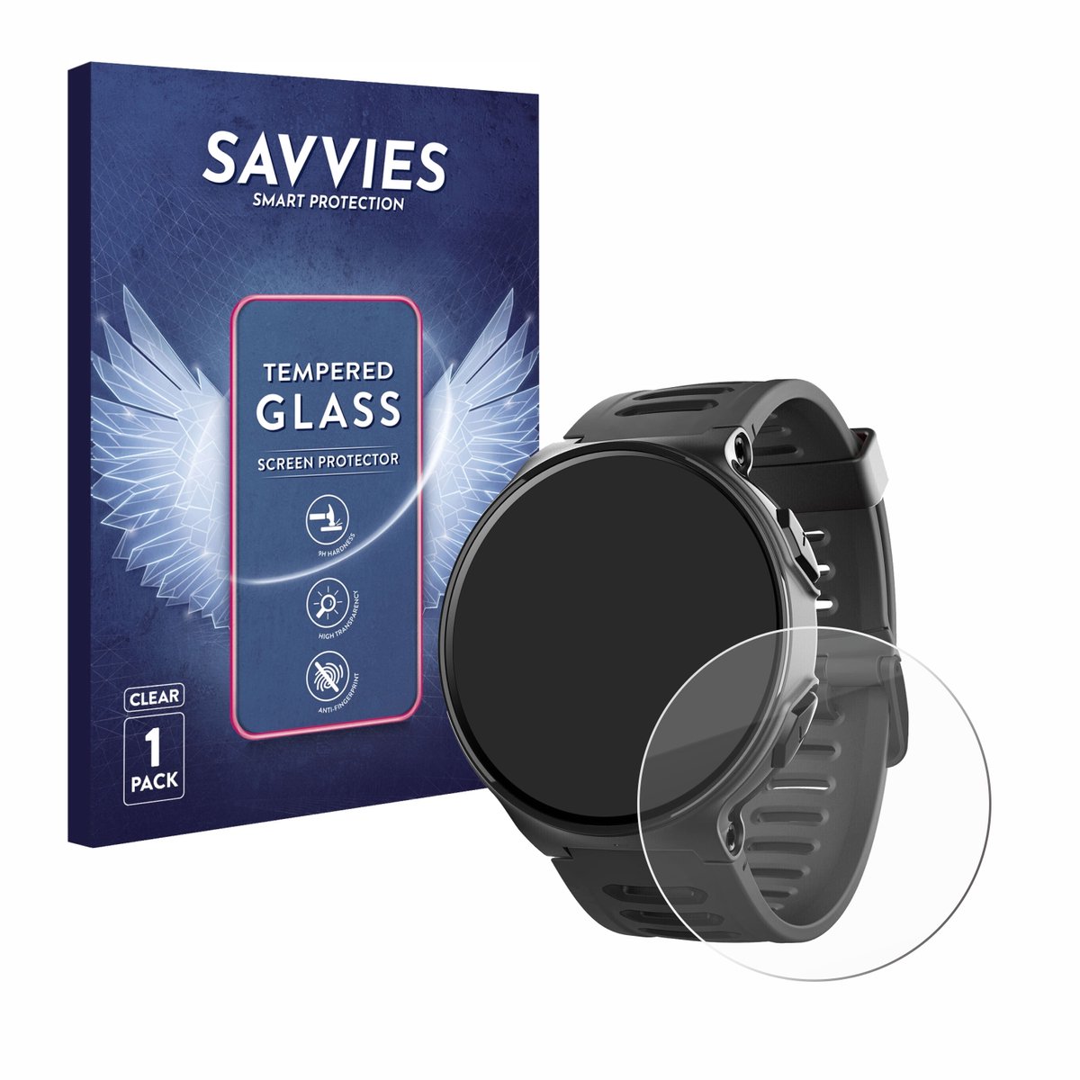 Savvies - Glas Screenprotector voor Kiprun 500 - Gehard Beschermglas 9H