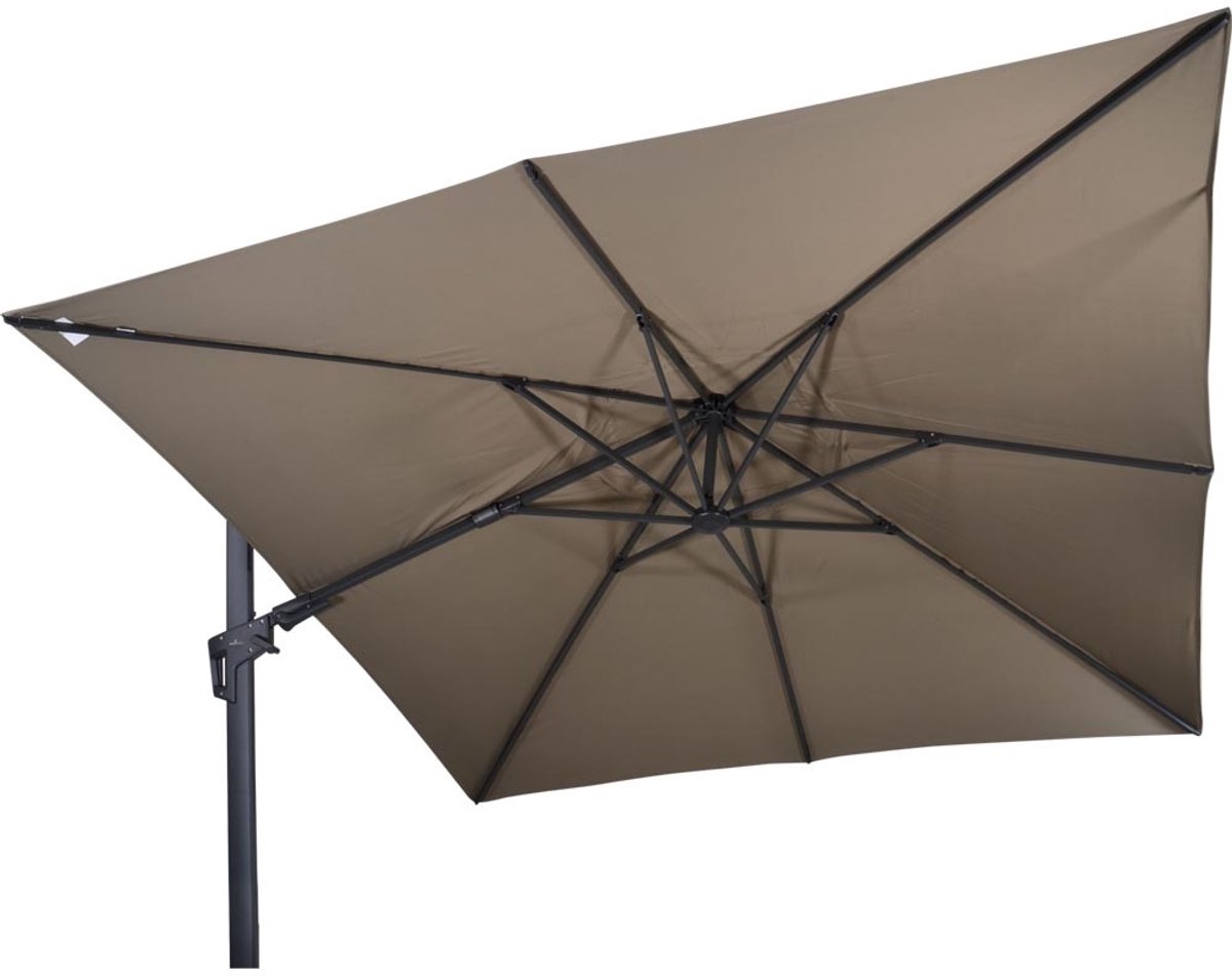 Lesli Living - Push-up parasol VirgoFlex - Taupe - 300x300cm