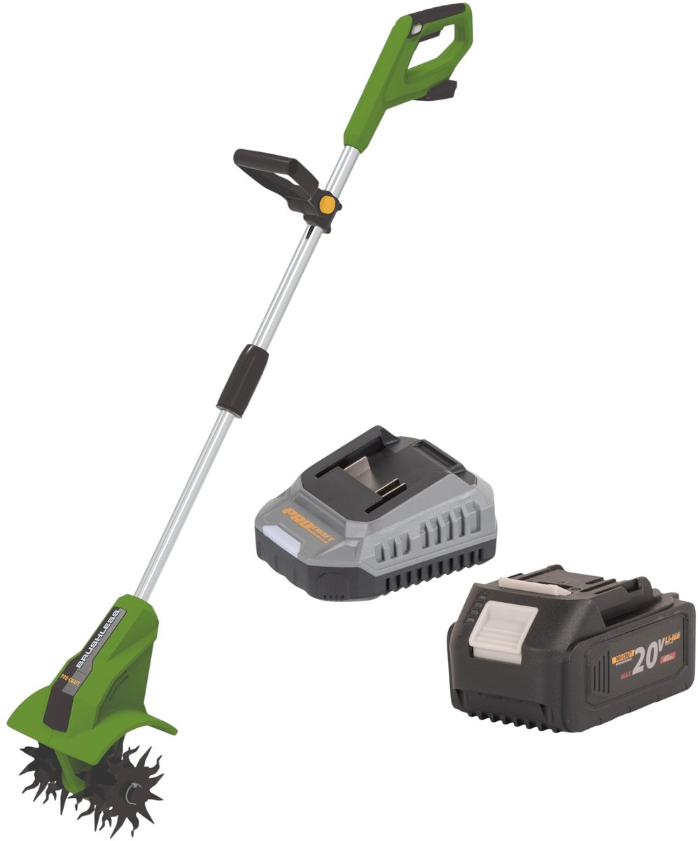 Procraft CT20bb accu-cultivator 20 V 224 mm borstelloos + 1x accu 4,0 Ah + oplader