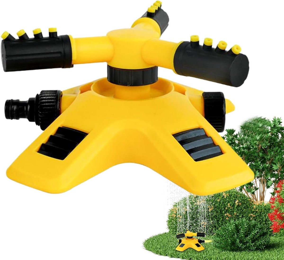 Gazon Sproeier - Roterend Apparaat - Gras Irrigatie - 360 Graden Dekking - 30 cm - Groen