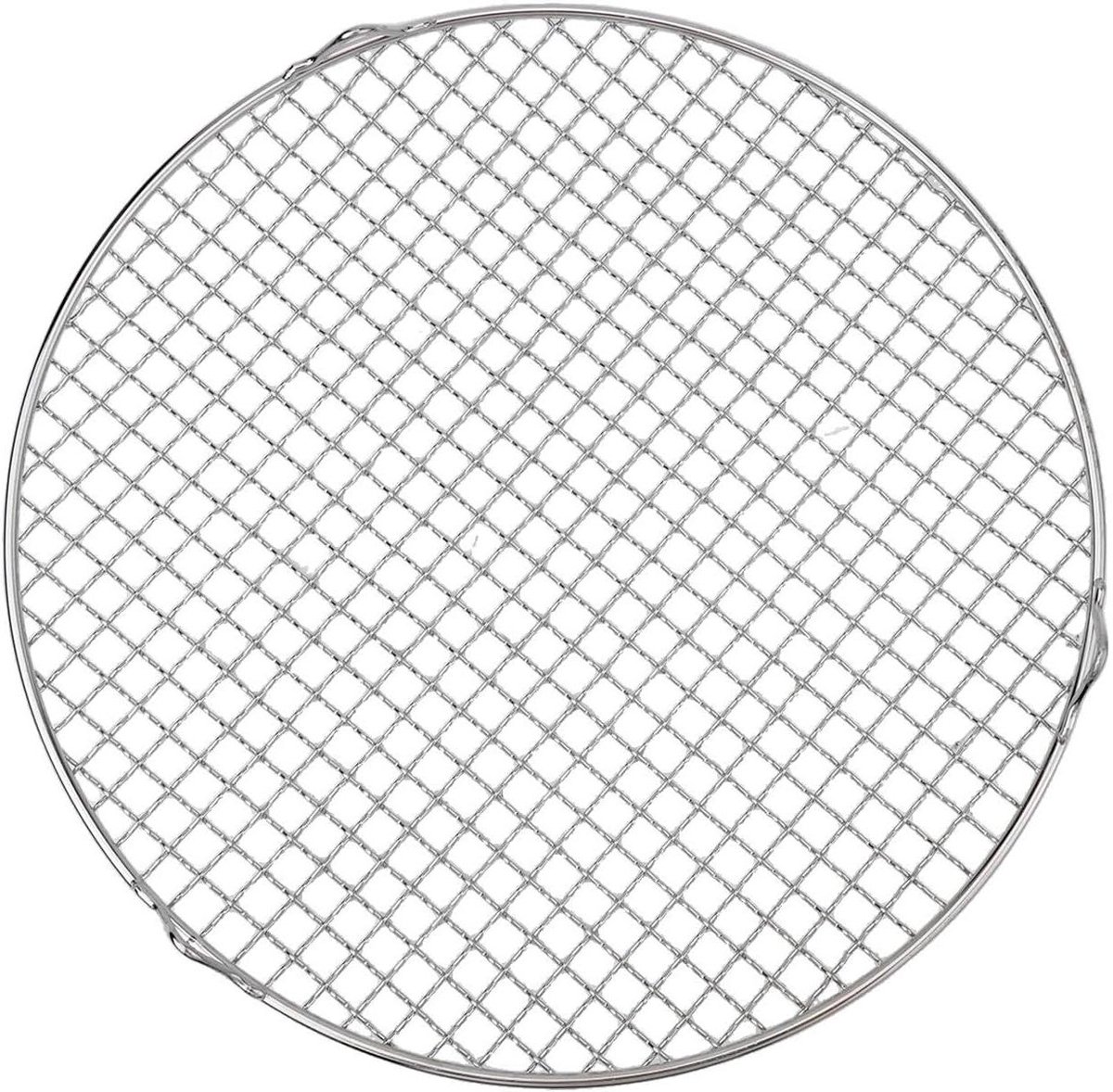 Afkoelrooster Rond - Bakrooster RVS - Bakken en Drogen - Stabiele Poten - 35 cm - Zilver
