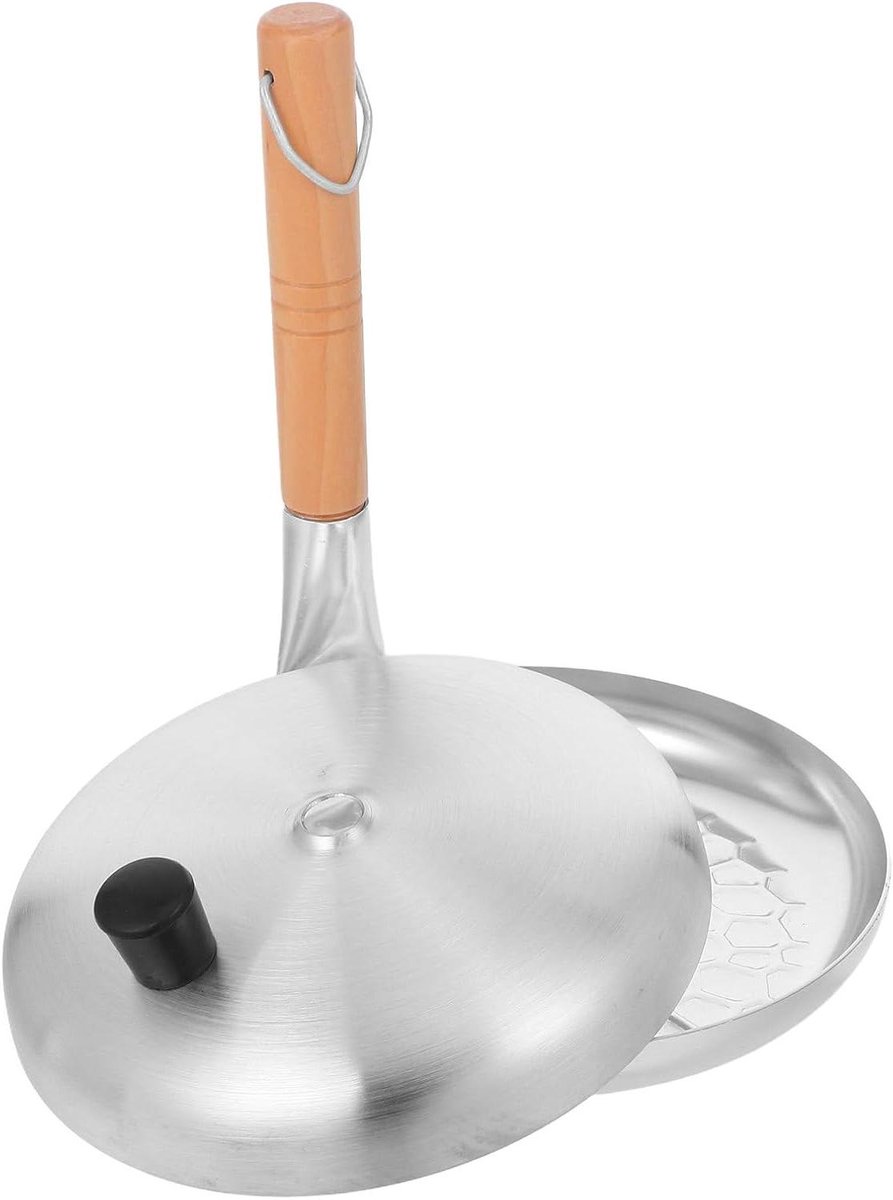 Oyakodon Koekenpan - Antiaanbak Pan - Ontbijt Bereiden - Verticaal Handvat - 20 cm - Zilver
