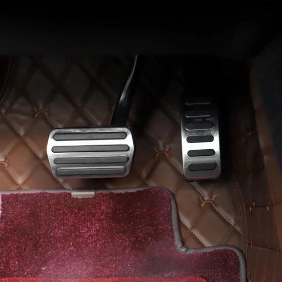 Pedaalhoezen Set - Auto Voet Pedalen - Verbeter Rijveiligheid - Antislip Oppervlakte - 1 Pak - Metaal Zwart — afbeelding 2