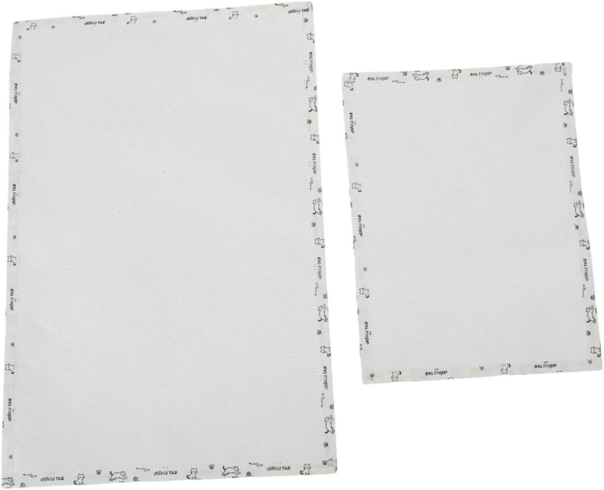 Hittebestendig Doek - Strijkdoek Hulpmiddel - Knutsel Projecten - Versterkte Randafwerking - 30 x 20 cm - Wit