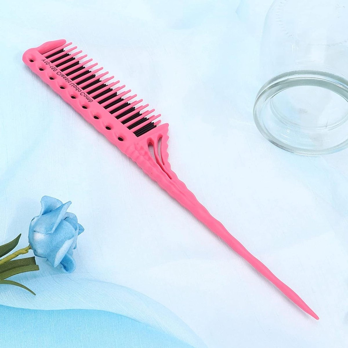 Haarstyling Kam - Kapsalon Kam - Haar Modelleren - Veelzijdige 3 Rijen - 26 x 7 cm - Rozet