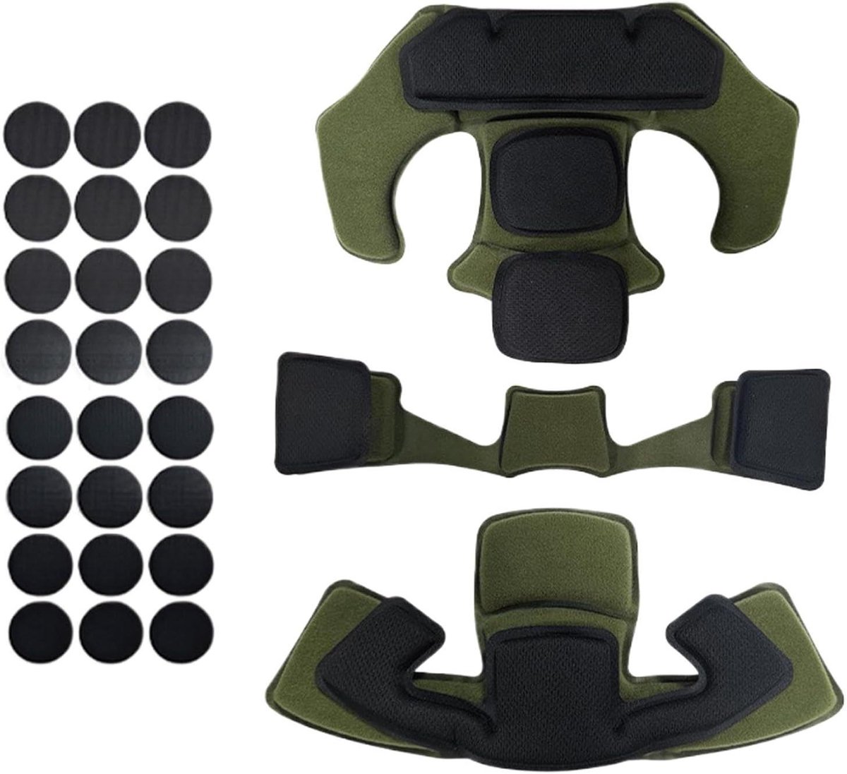 Helm Kussens - Binnenvoering Vulling - Comfortabel Fietsen - Schokabsorberend EVA - Universele Maat - Groen