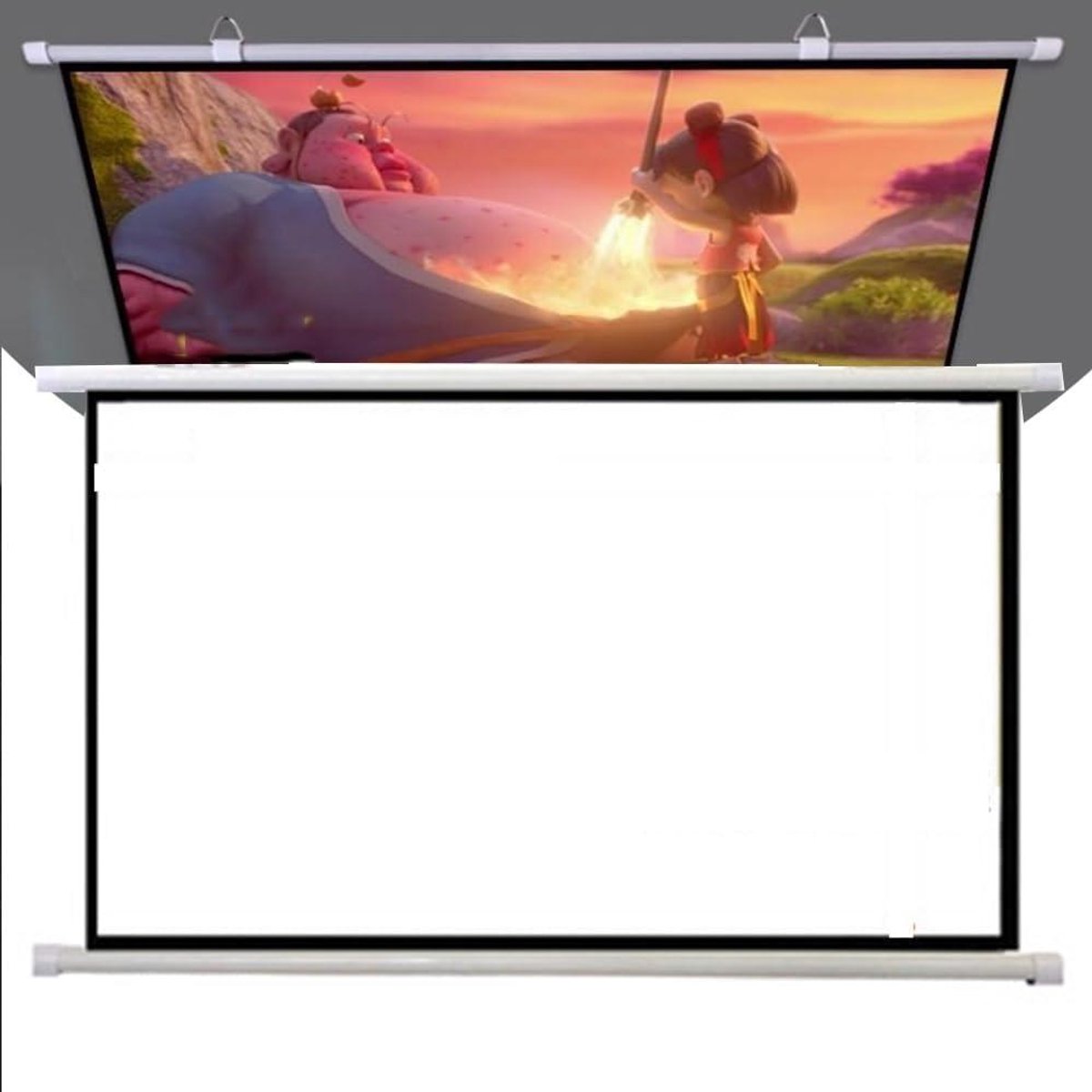 Projectiescherm - Projector scherm - Thuisbioscoop - Opvouwbaar ontwerp - Meerdere formaten - Wit