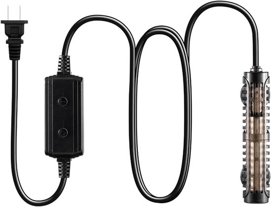 Aquarium Verwarming - Verwarmingsstaaf - Water Temperatuur - Laag Water Niveau - 50 Watt - Zwart