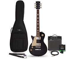 New Jersey Select Left Handed Electric Guitar Black, 10W Amp Pack