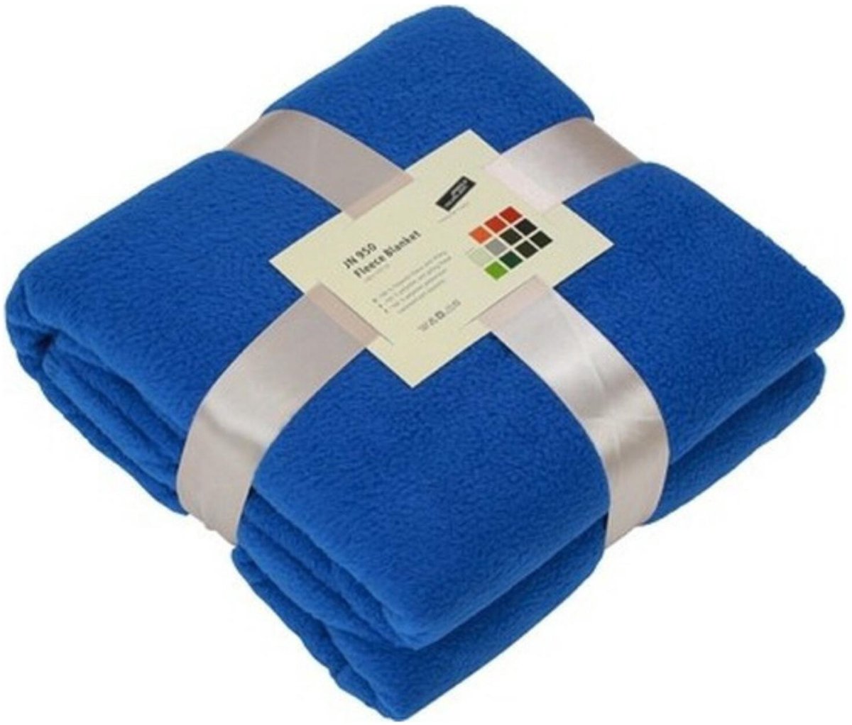 James & Nicholson Fleece bankdeken/plaid - blauw - 130 x 170 cm - 240 grams - pluisvrij - wasbaar