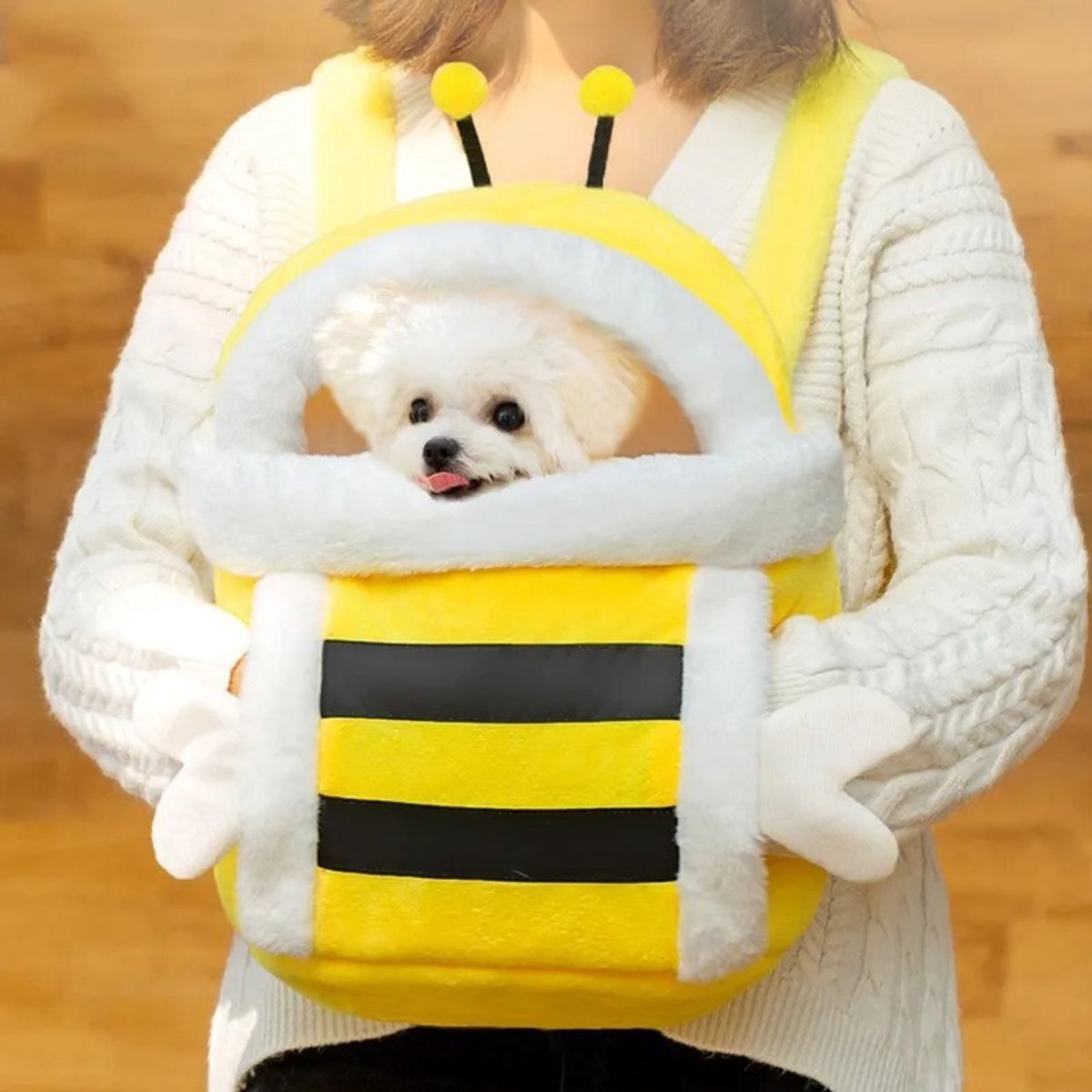 Calivari Huisdieren Rugzak voor Kleine Hond & Kat – Zachte Ademende Draagtas – Puppy Carrier Tot 4KG