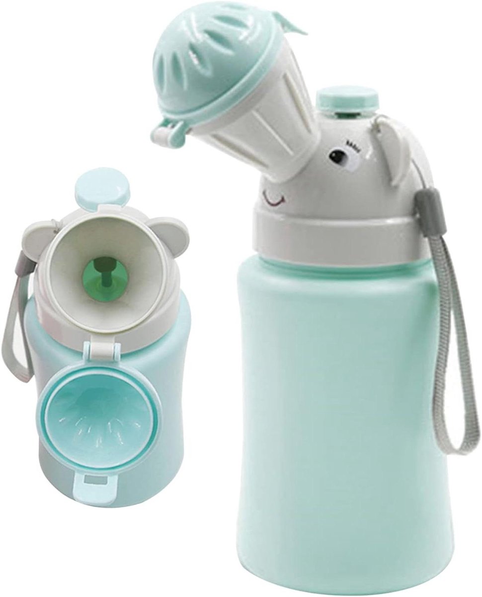 Draagbaar Potje - Reistoilet Kinderen - Onderweg Plassen - Lekvrij Ontwerp - 500 ml Capaciteit - Blauw