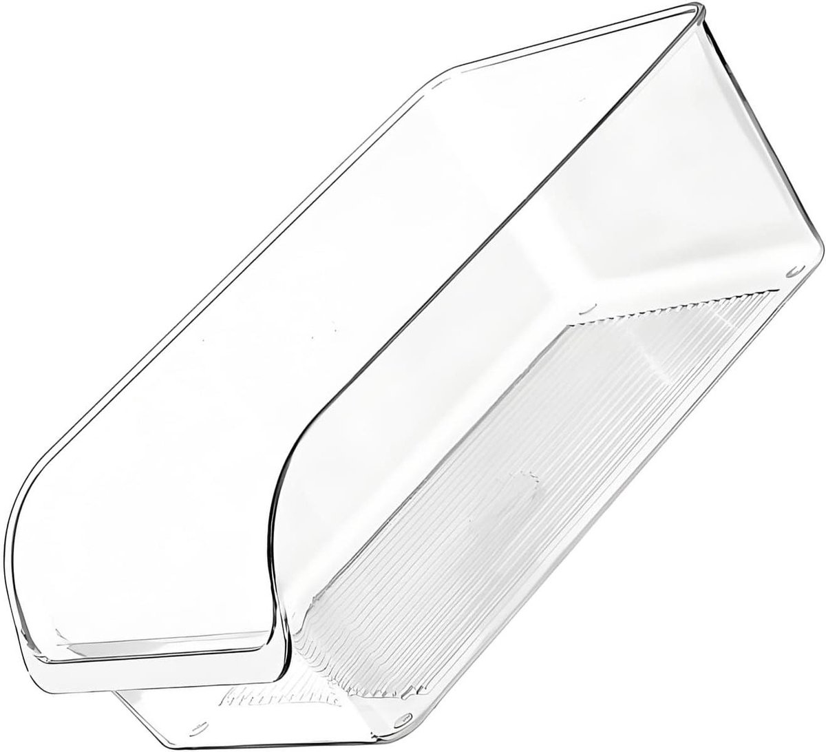 Keuken Organisatoren - Opslag Containers - Koelkast Ordenen - Gladde Ladestructuur - 32 x 16.5 cm - Transparant