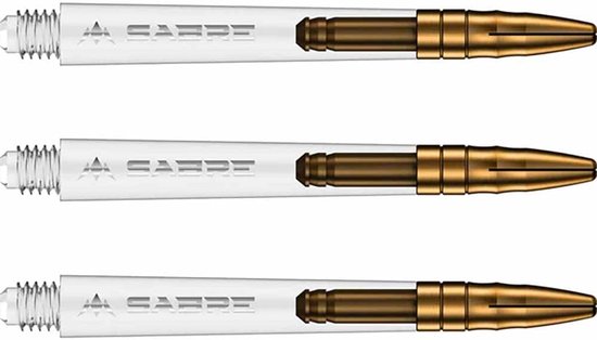 Dartstelen - Polycarbonaat Assen - Darts Spelen - Aluminium Flight Grip - Medium - Goud — afbeelding 4