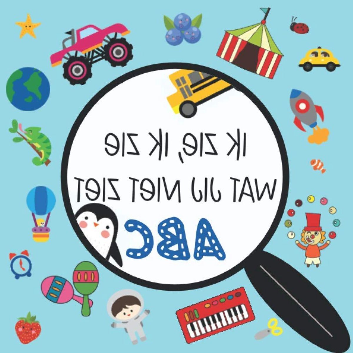 Zoek en vind boek - ABC doeboek - Kinderen leren - 26 Alfabet puzzels - 21x21 cm - Full color