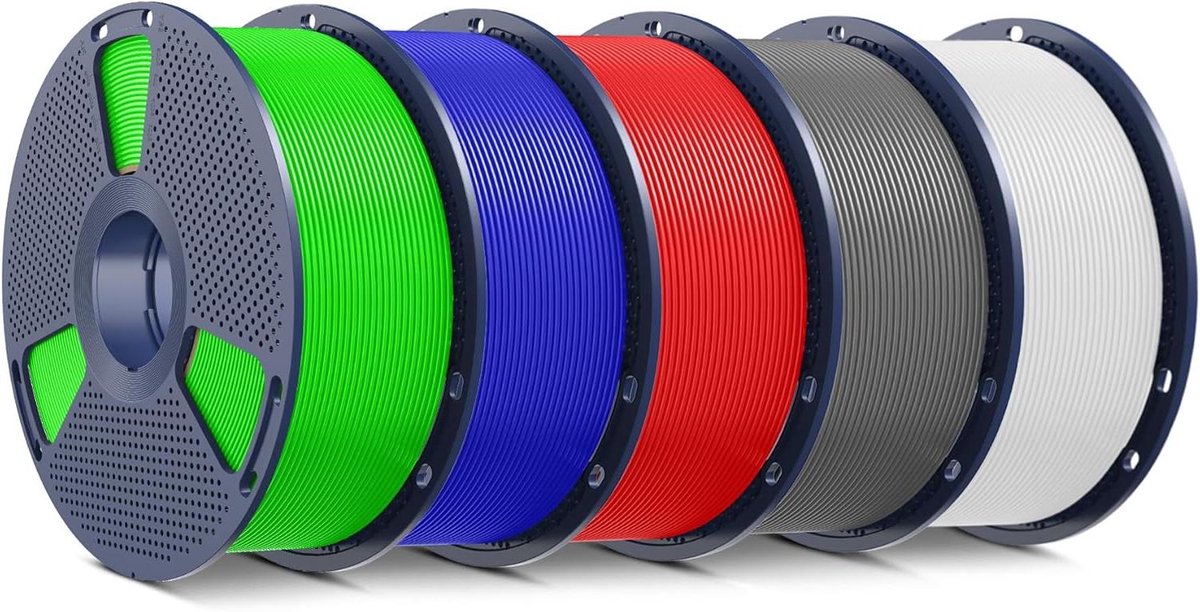 3D Printer Filament - PLA Plus Materiaal - Objecten Printen - Versterkte Structuur - 5 kg Totaal - Veelkleurig