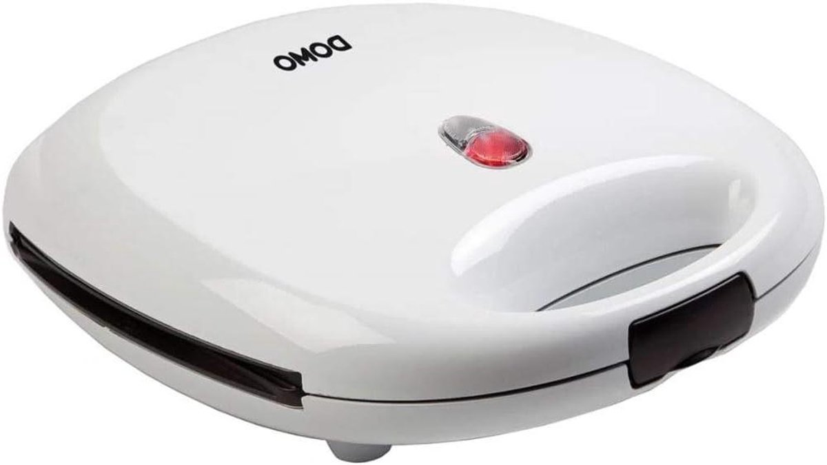 Sandwichmaker Wafelijzer - Apparaat Keuken - Snacks Maken - 4 Stuks Tegelijk - 26x22.5 cm Platen - Wit