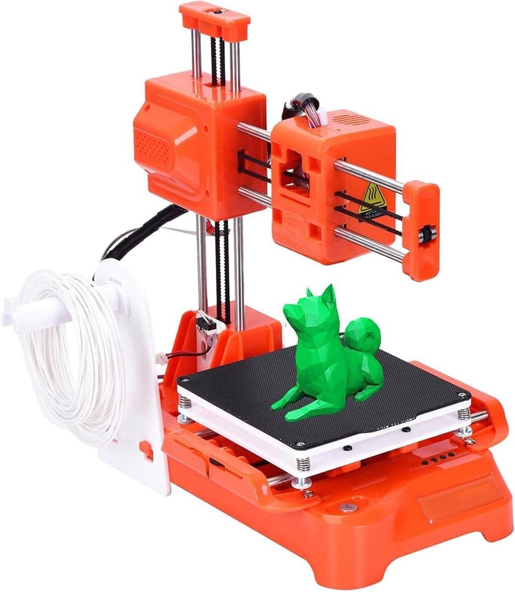 Mini 3D Printer - Desktop Kit - Creatief Hobbyen - Stille Printmodus - 100x100x100mm - Zwart