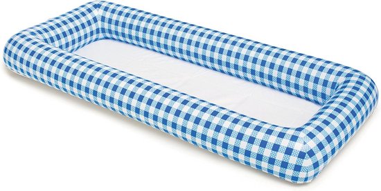 Opblaasbare Buffet Koeler voor Salades en Drankjes - Blauw Geruit — afbeelding 2