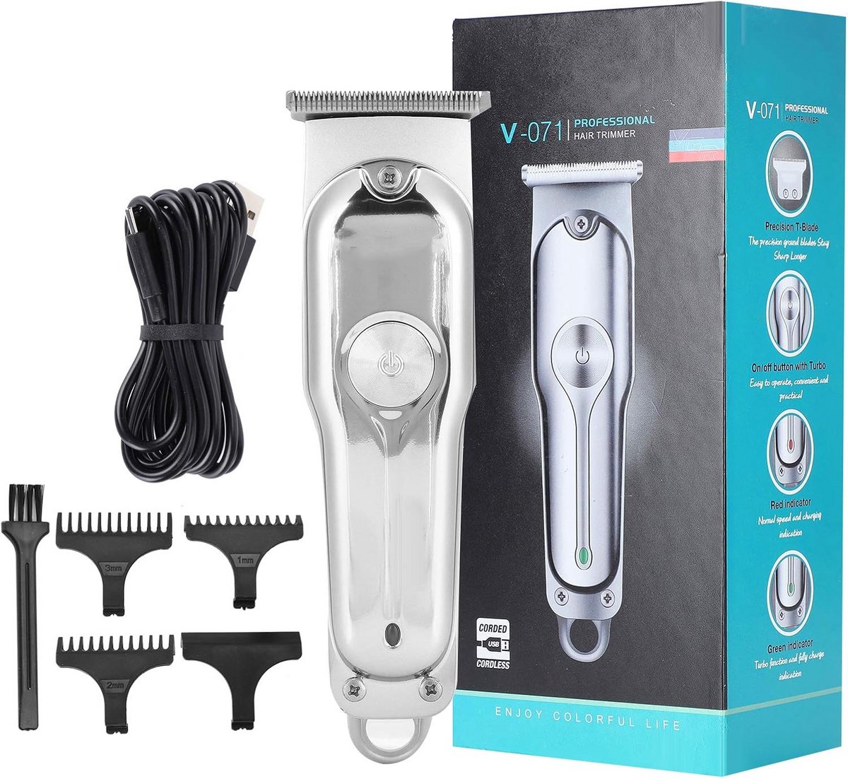 Multifunctionele Elektrische Trimmer voor Haar, Baard en Lichaam
