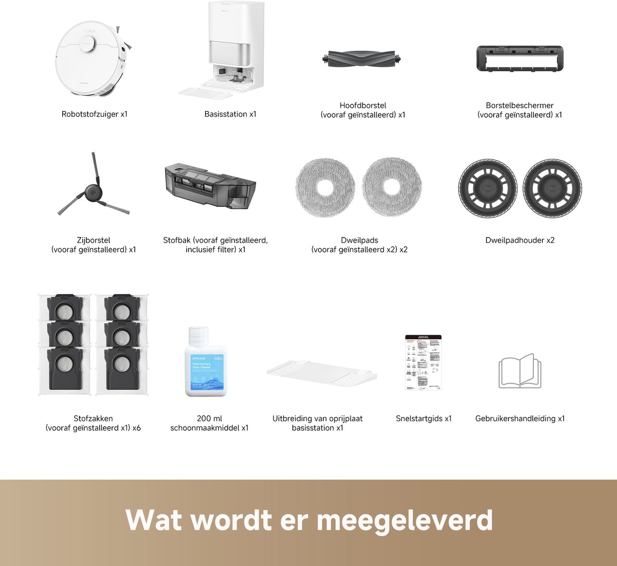 Dreame L10s Ultra Gen 3 Set – Robotstofzuiger met Dweil - 25.000 Pa Zuigkracht - Automatische Leeg- & Zelfreinigende Dweilfunctie - Custom Clean™ Technologie - Slimme zijborstels — afbeelding 3