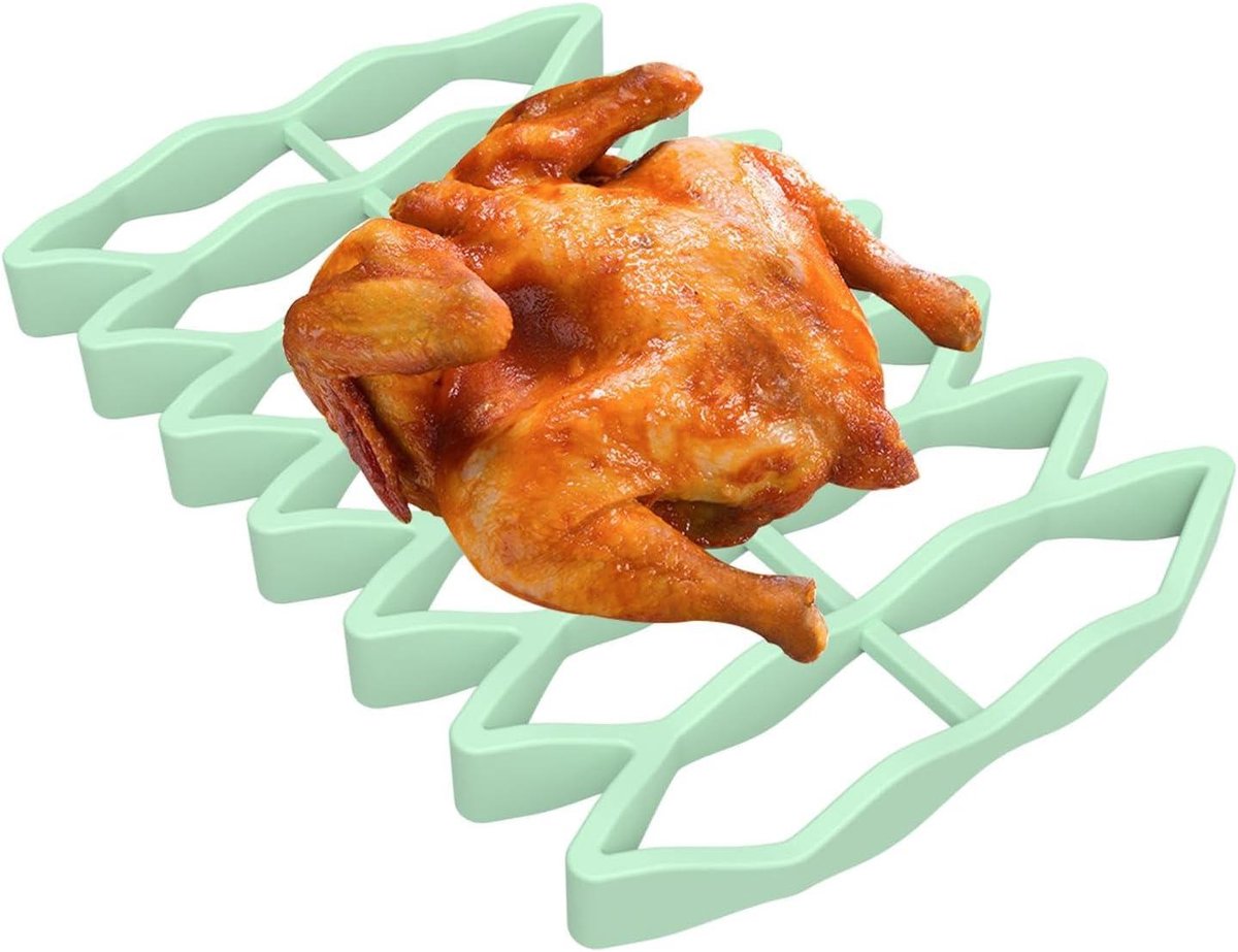 Braadrek - Bakrek Grillrek - Oven Koken - Antiaanbak Siliconen - 23 cm - Lichtgroen
