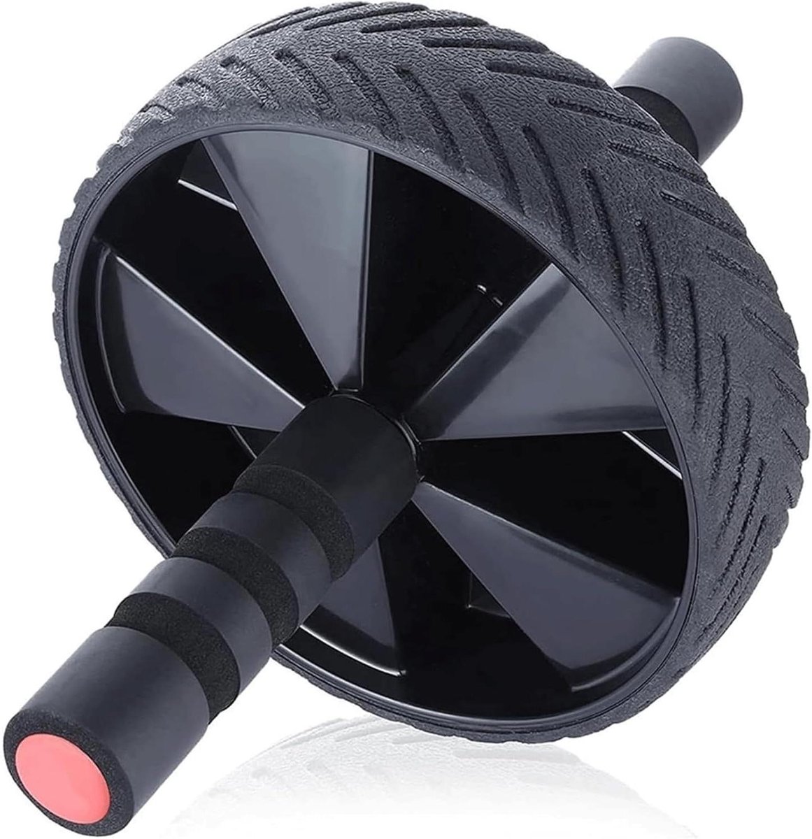 Buikwiel Trainer - Ab Roller - Core Training - Dubbele Wiel Stabiliteit - N.v.t. - Zwart