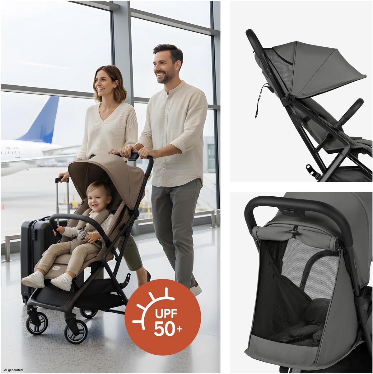 Reisbuggy Lichtgewicht - Compacte Kinderwagen thumbnail 2