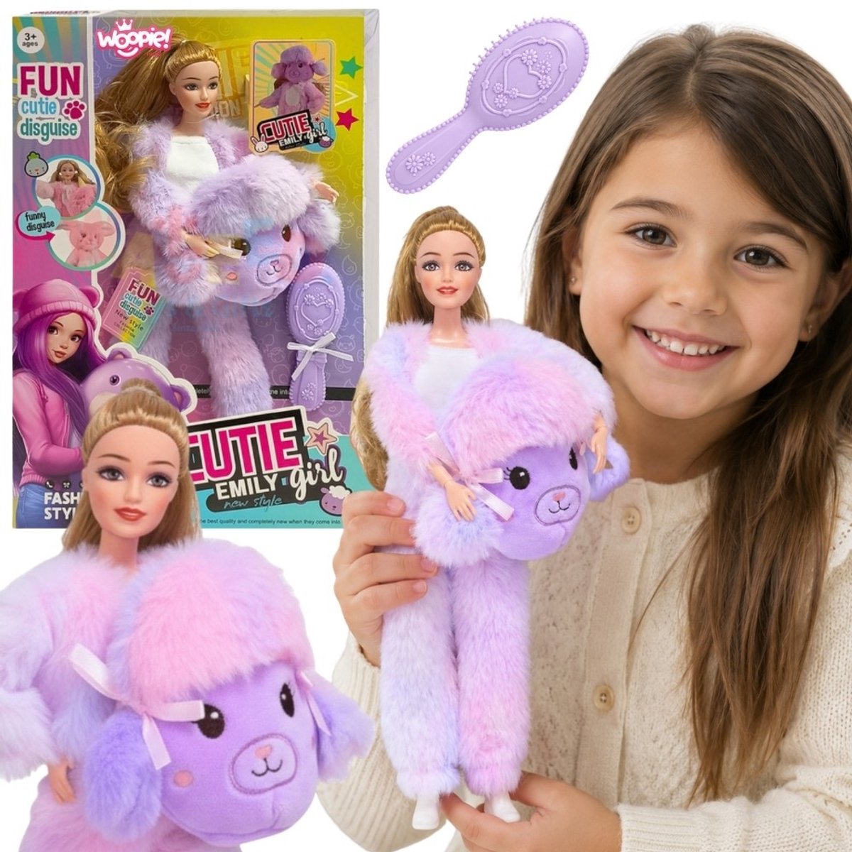 Woopie Royal Emi pop in paars schapenkostuum - UNI