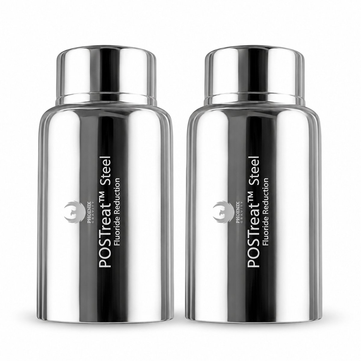 Phoenix Gravity - POSTreat™ Steel Fluoride & Arseen Filterset – Set van 2 – >95% Fluoride Reductie – RVS AISI 304