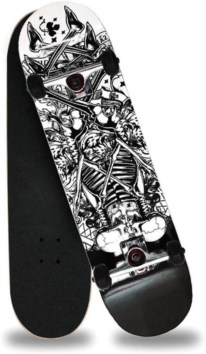 Compleet Skateboard Pro Board Stunts Uitvoeren Dubbel Kick Ontwerp 80 cm E