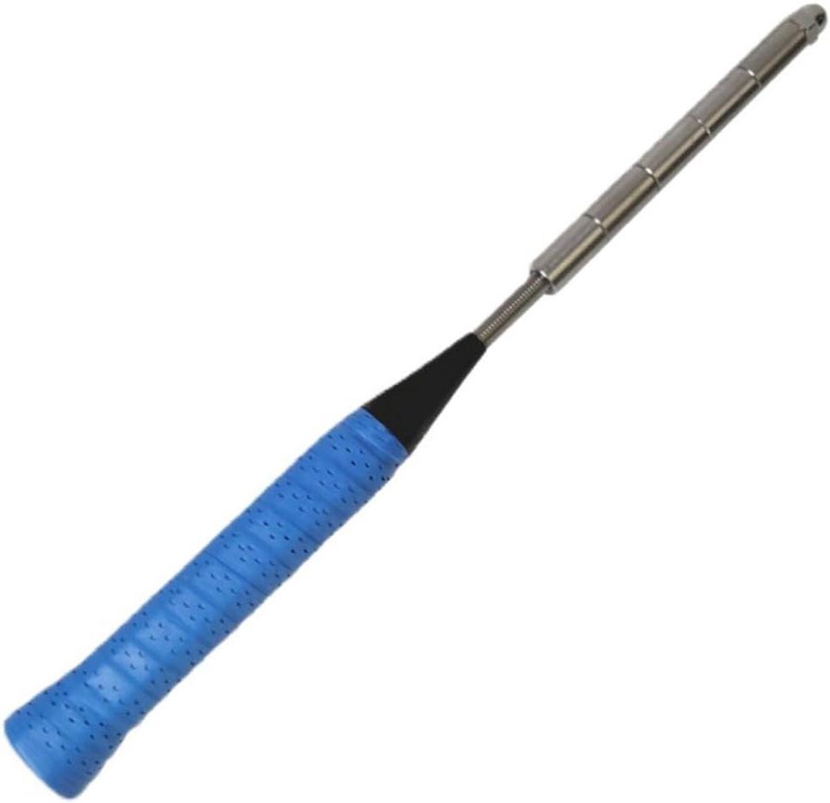 Badminton Racket Trainer - Swing Verbeteraar - Kracht Opbouwen - Verstelbare Gewichten - 39 cm Lengte - Zwart