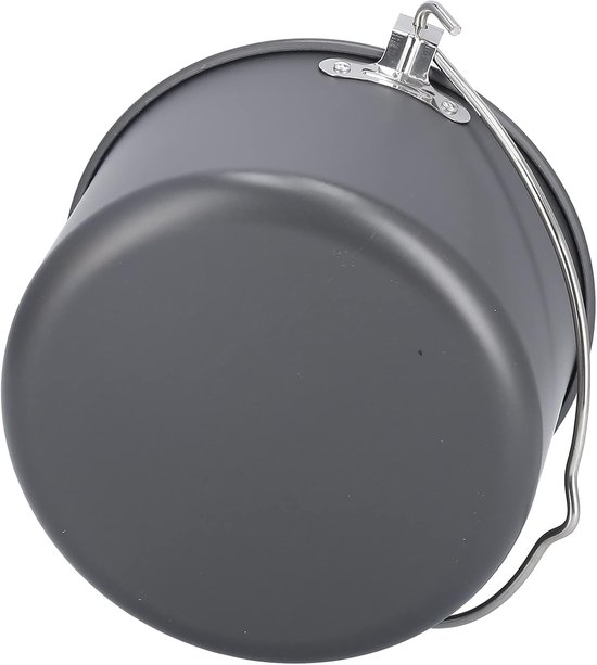 Hangende Kookpot - Kampeer Eetgerei - Buiten Koken - Hoge Capaciteit - 25 cm - Zilver — afbeelding 3