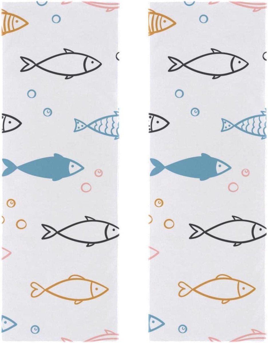 Microfiber Handdoek - Sport Handdoek - Snel Drogen - Super Absorberend - 29.5 x 81.5 cm - Veelkleurig