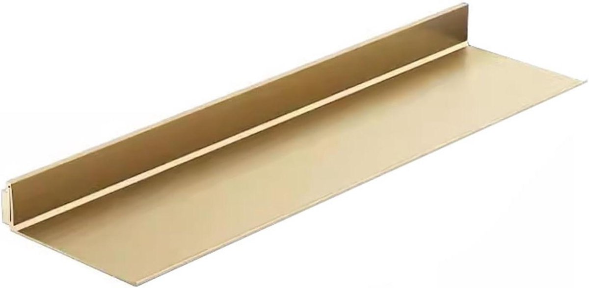 Wandrek met Verlichting - Hoge Plank - Decoratief Opbergen - Geperforeerd Metaal - 80 cm L