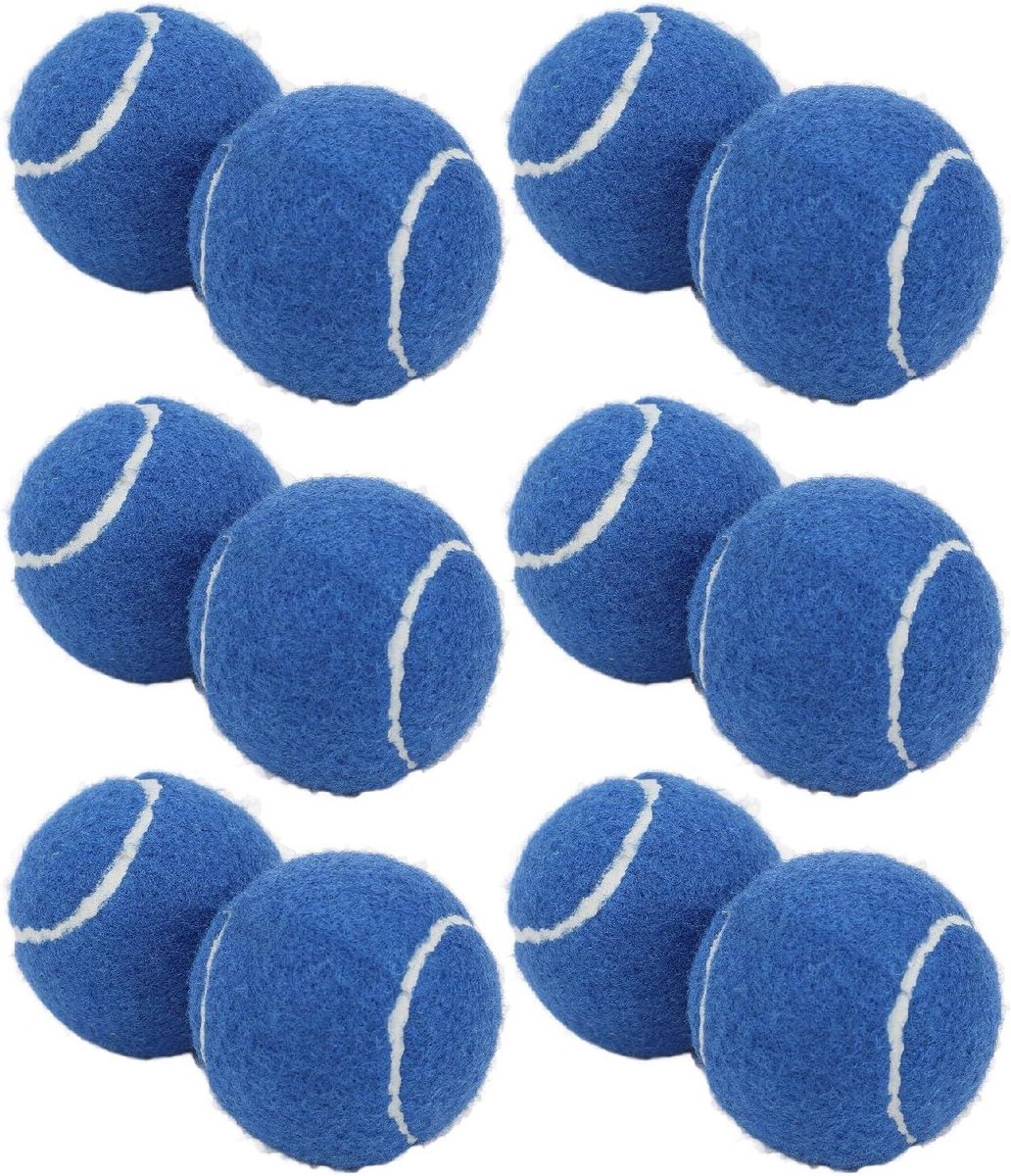 Tennisballen Set - Oefenballen - Sport Training - Duurzaam Vilt - 12 Stuks - Blauw