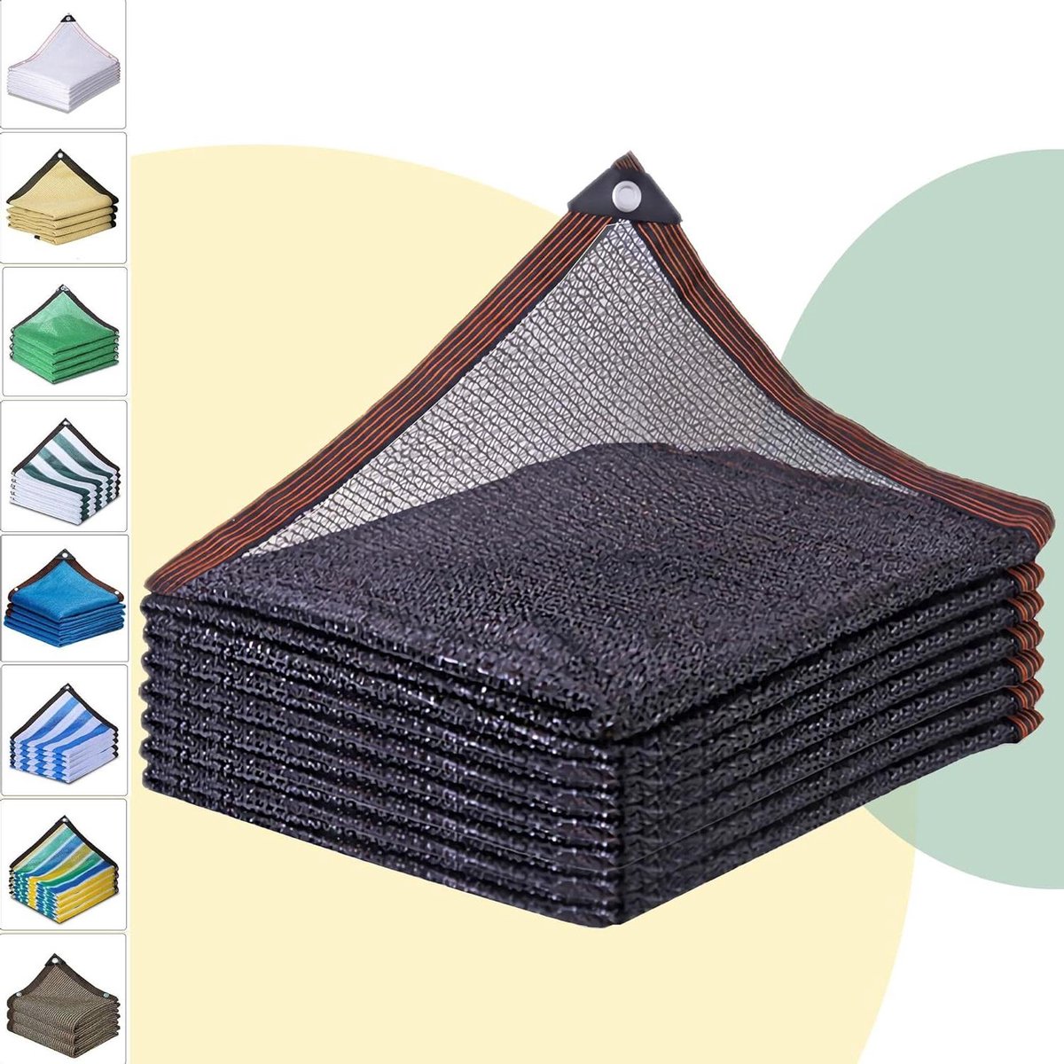 Zonnezeil - Schaduwdoek Tuin - Zonwering Buiten - Ademend Materiaal - 4 x 5 m - Zwart