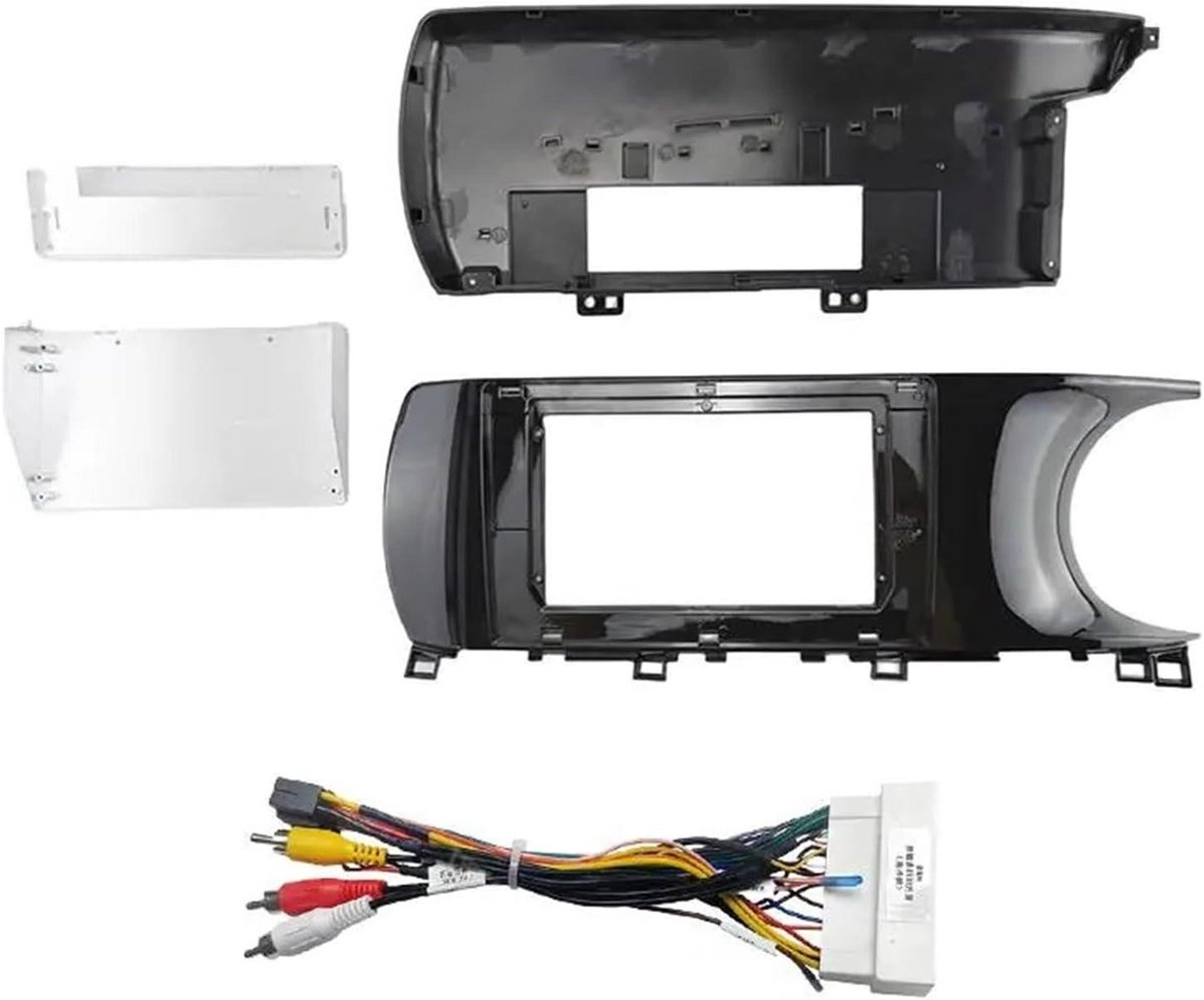Autoradio Frame - Paneel Adapter - Auto Interieur - Koolstofvezel Look - 10 Inch - Zwart