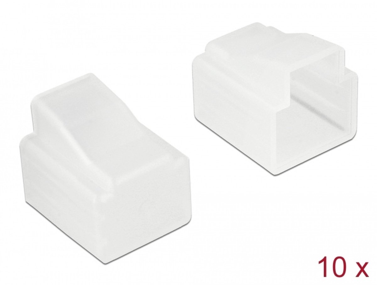 Delock Dust Cover for RJ11 plug 10 pieces transparent