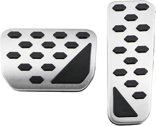 Pedaalhoezen Set - Auto Interieur - Verbeter Rijervaring - Antislip Rubber - AT met rust - Metaal — afbeelding 4