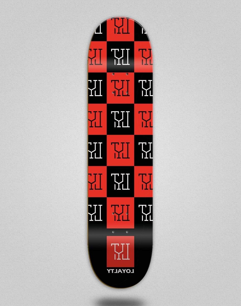 Skateboard Dek Deck Plank Street Skateboarding Loyalty Squares Design 8.25 Inch