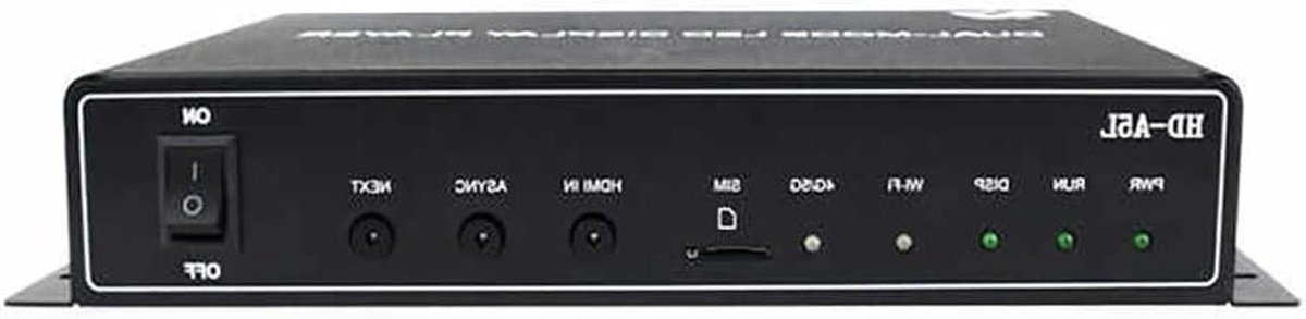 Multimedia Speler - LED Display - Programma's Tonen - App Bediening - 24.9 cm - Zwart