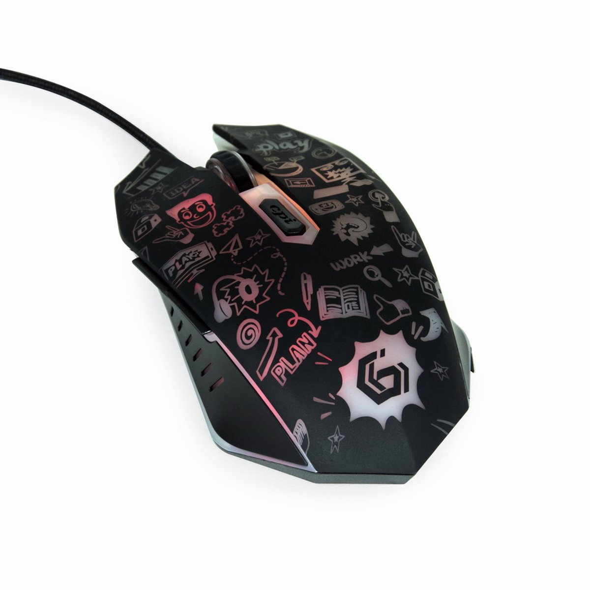 Gembird MUS-6B-GRAFIX-01 muis Rechtshandig USB Type-A Optisch 3600 DPI