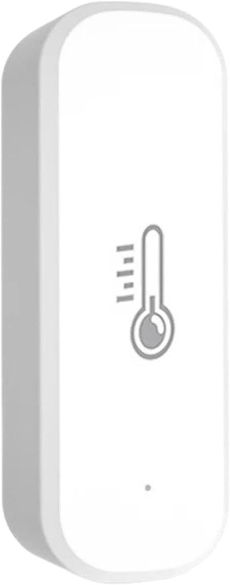 Temperatuursensor - Vochtigheidssensor - Klimaatbeheer - Draadloze Afstandsbediening - 10 x 5 x 5 cm - Wit