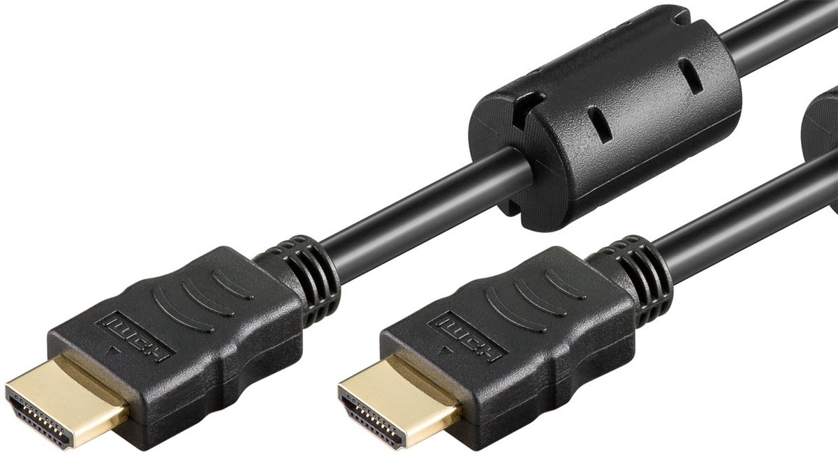 High Speed HDMI-kabel met Ethernet (met ferrietkernen), 4K @ 60 Hz - 1 meter