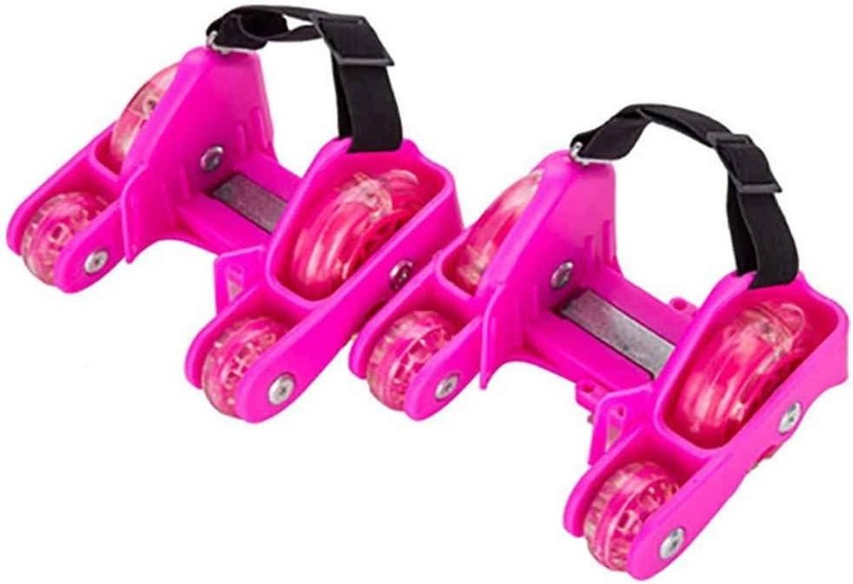 Verstelbare Rolschaatsen Kinderlaarzen Katrolroller Buiten Spelen Oplichtende LED-Wielen Max 120 kg