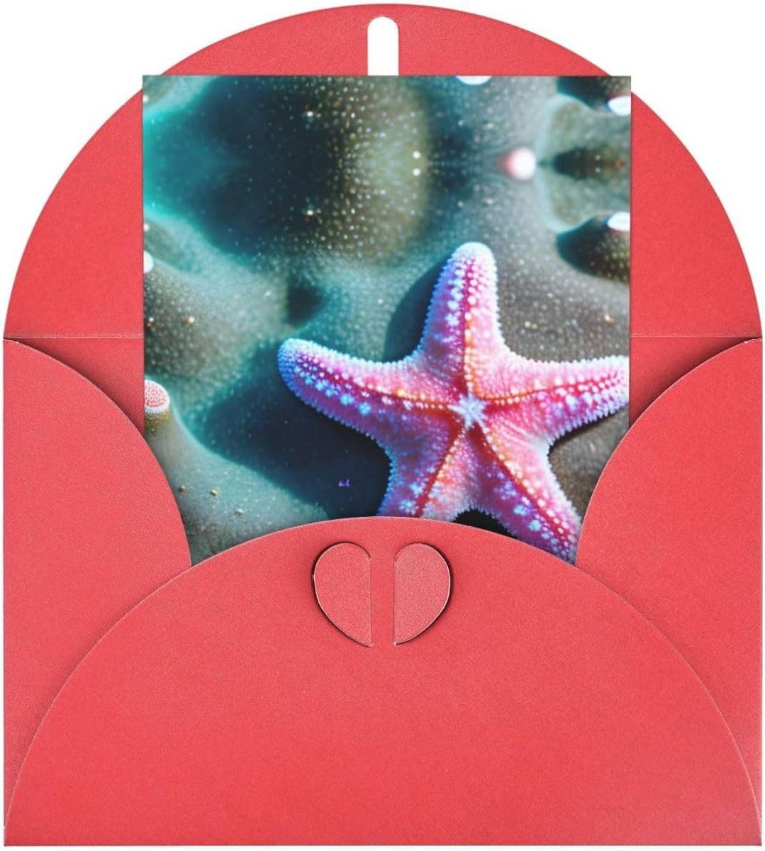 Wenskaarten Assortiment - Parel Papier Kaarten - Gevoelens Uiten - Dubbelzijdig Effect - 10x15 cm - Rood