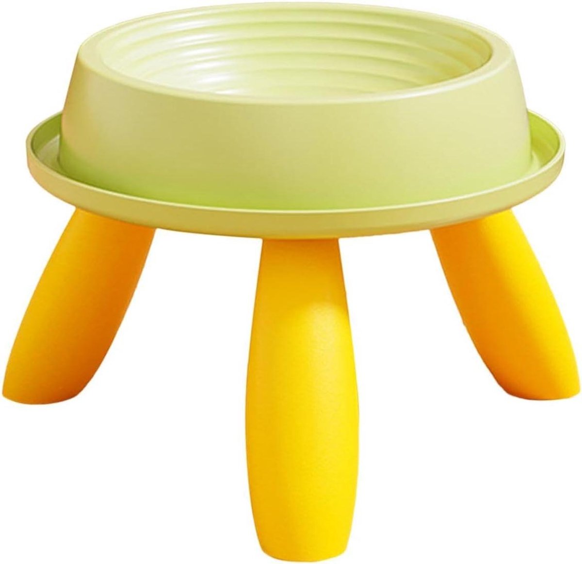 Verhoogde voerbak - Huisdier eetbak - Comfortabel eten - Gewrichtsvriendelijk ontwerp - 14 cm diameter - Groen