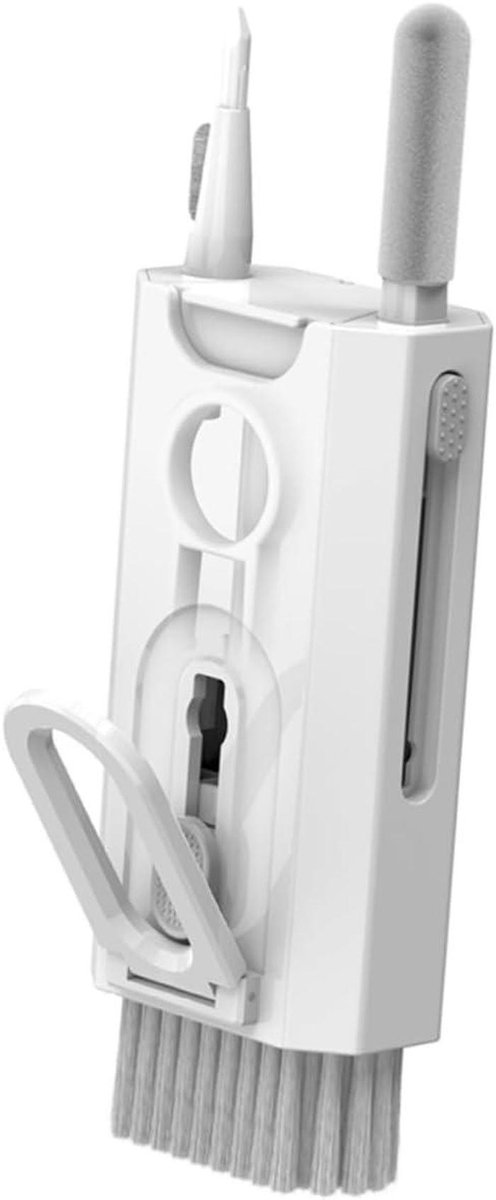 Reinigingsset Elektronica - Schoonmaak Hulpmiddelen - Apparaten Onderhouden - Compacte Alles-in-één Set - 12 x 6.8 x 3.5 cm - Wit