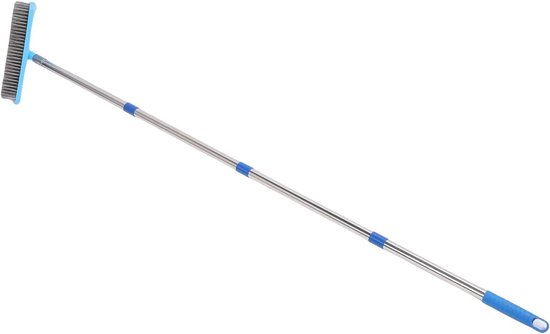 Staaldraadbezem - Buitenbezem - Terras Reinigen - Verstelbare Steel - 30 Cm Breed - Zilver — afbeelding 2